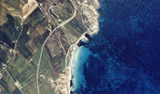 Fascia costiera dei comuni di Riola Sardo e San Vero Milis, foto aerea