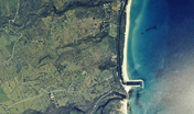 Orosei e Dorgali, foto aerea della fascia costiera